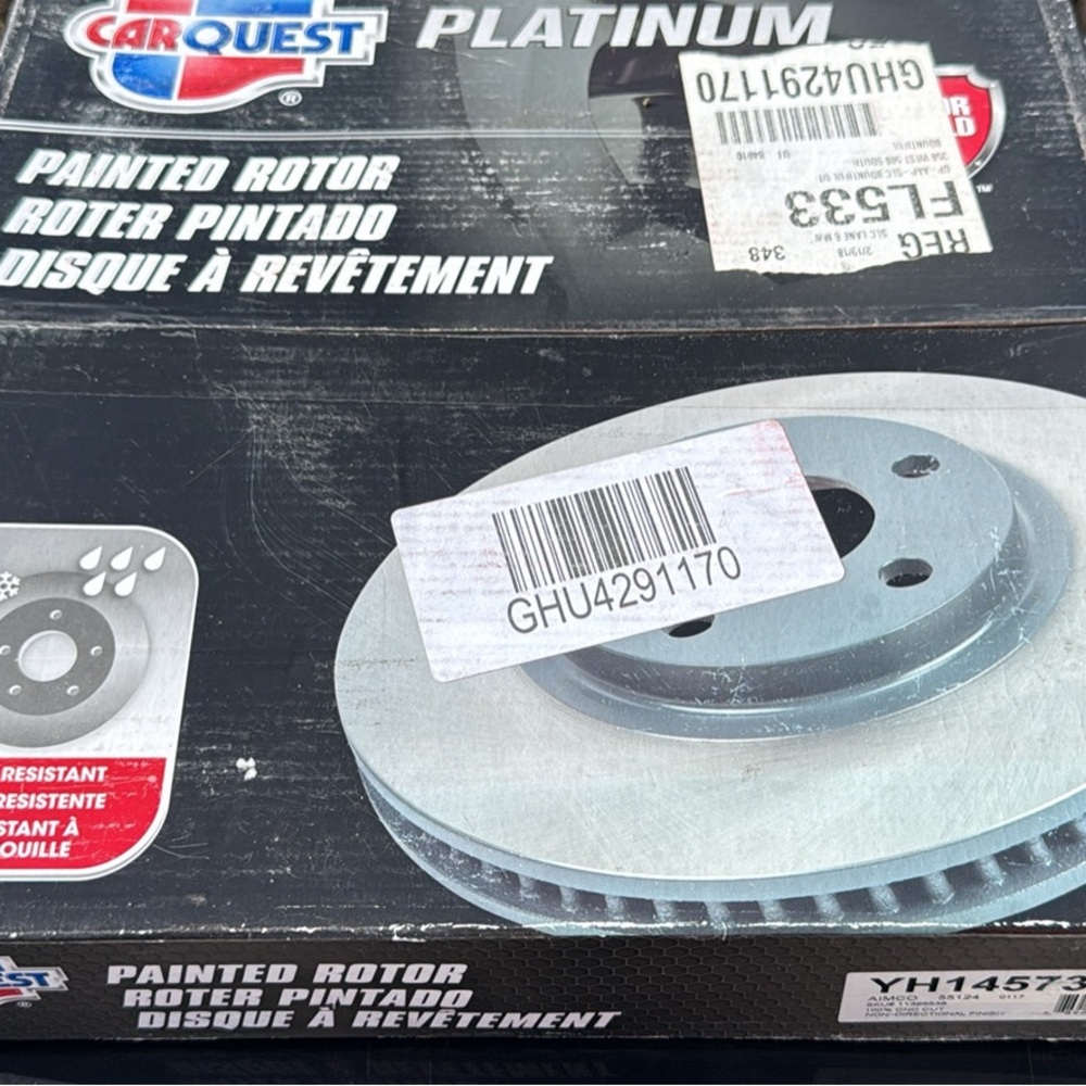 Platinum Painted Rotor - Silver